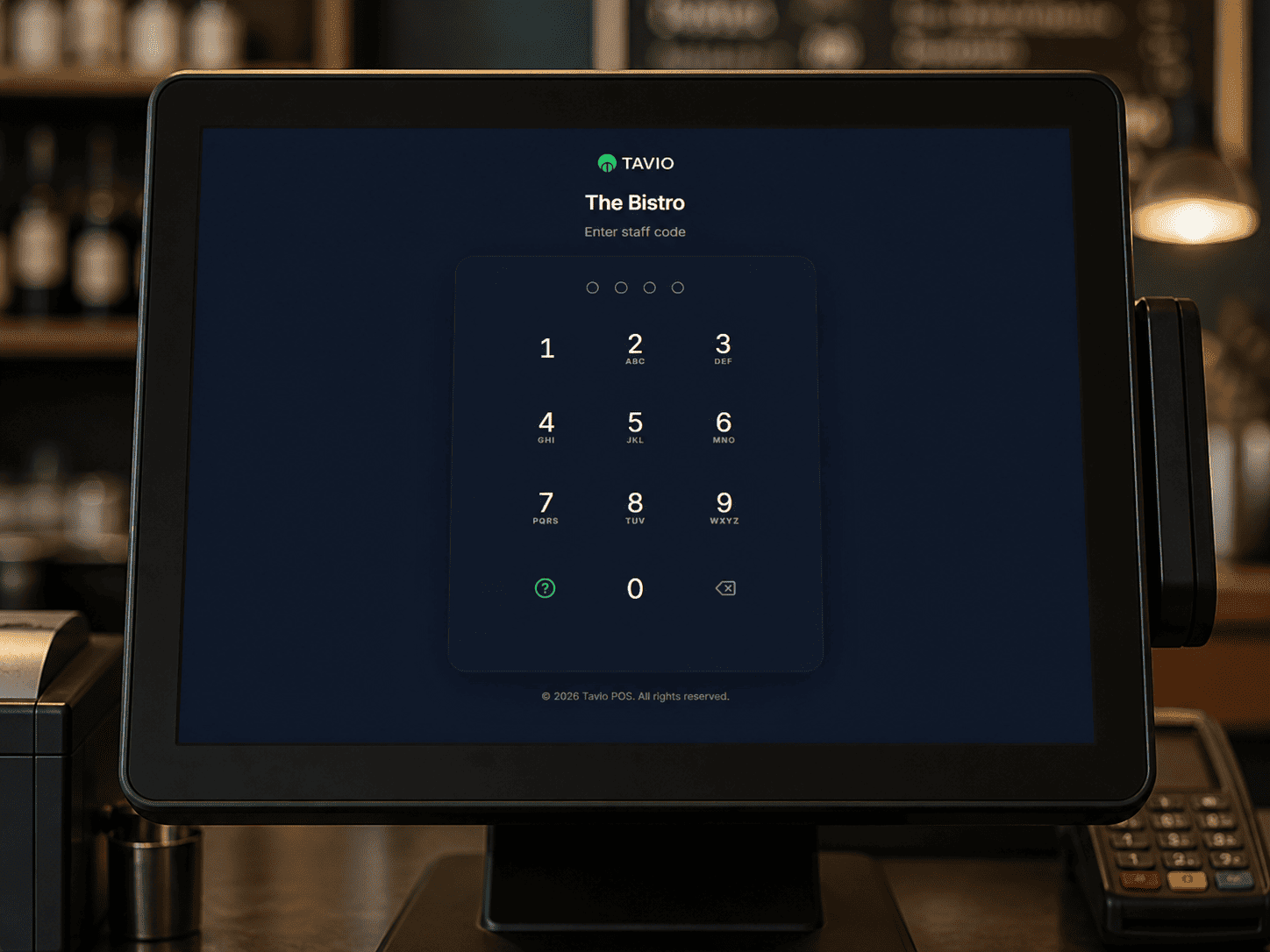 Tavio staff login and access